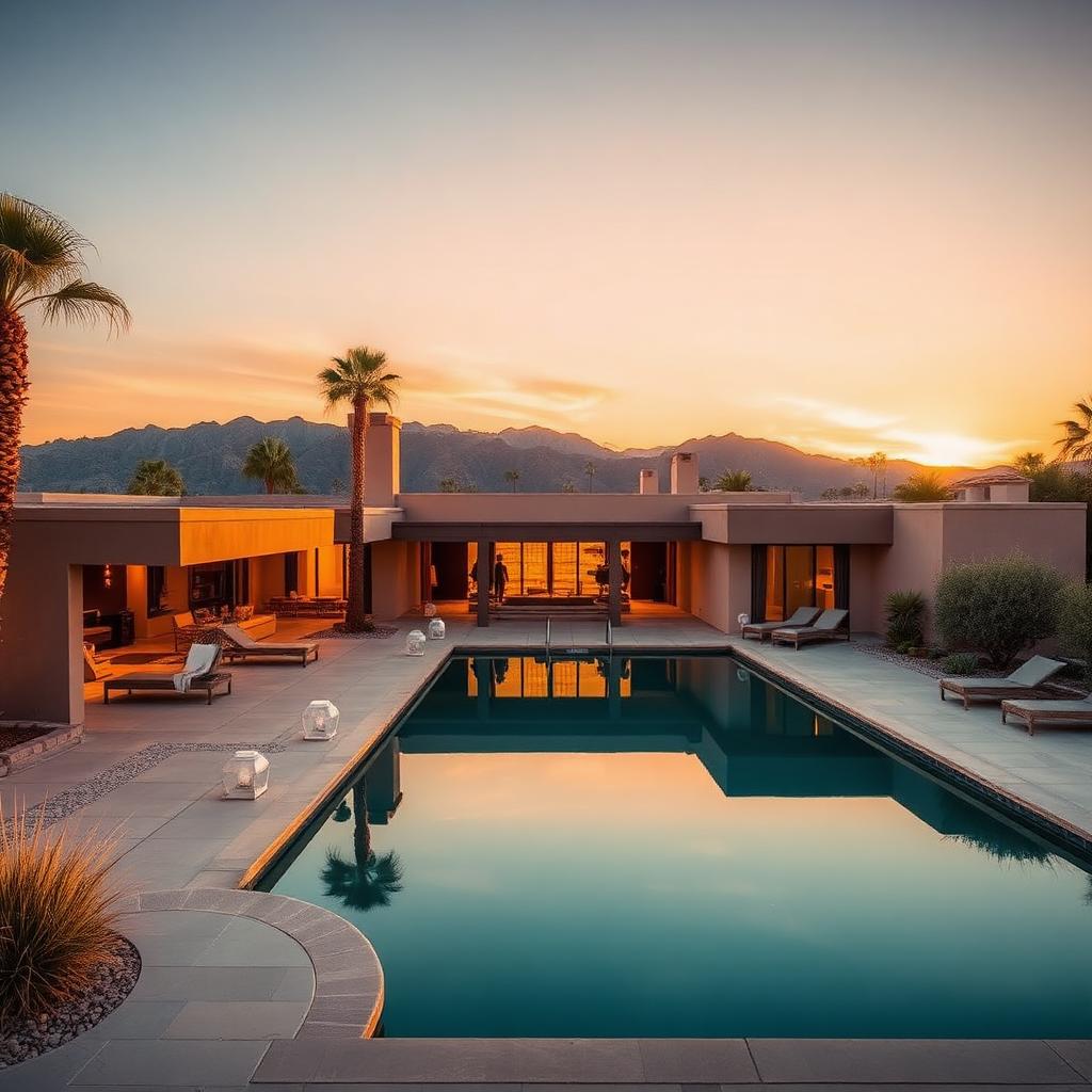 Desert villa with pool